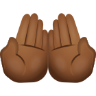 Palms Up Together Medium Dark Skin Tone icon