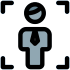 Focus function of business handling large enterprises icon