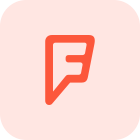 Foursquare a city guide service with local search and discovery application icon