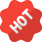 Hot sticker of the new stock items for sale icon