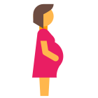 妊娠中の横から見た図 icon
