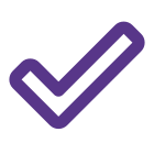 Approved checkmark symbol to verify the result icon