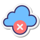 Elimina dal cloud icon