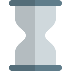 Loading hourglass symbol in computer system interface icon