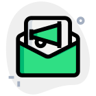 Annoucment or ads on junk mail list icon