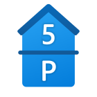 Parcheggio e 5 ° piano icon