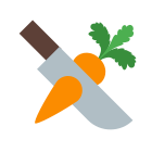 Eine Karotte schneiden icon