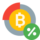 marge de trading crypto icon