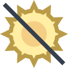 Non esporre alla luce solare icon