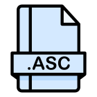 外部 asc-文本-文件扩展名-creatype-filed-outline-colourcreatype-2 icon