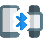 Bluetooth connectivity from smartphone to digital smartohone icon