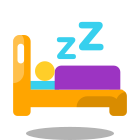 Sleeping in Bed icon