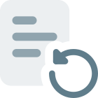 Refresh document from company digital file system icon