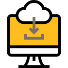 Cloud Download Computer icon