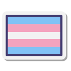 drapeau transgenre icon