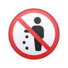 禁止乱扔垃圾的表情符号 icon