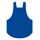 蓝色围裙 icon