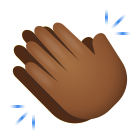 klatschende-Hände-mittlerer-dunkler-Hautton icon