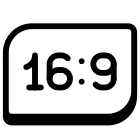 16 バイ 9 icon