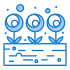 외부 식물-스프링-플랫아티콘-블루-플랫아티콘-1 icon