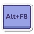 Alt + F8 icon