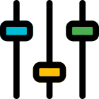 Tuning and mixing toggle for optimal result icon