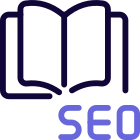 Books on seo and general digital marketing icon