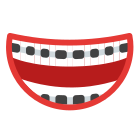 sourire avec un appareil dentaire icon