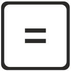 Equal icon