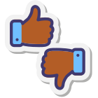 Thumbs Up Down Skin Type 3 icon