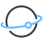 Спутник на орбите icon
