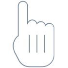 Cursor de mano icon