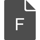 F File icon