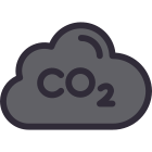 CO2 Cloud icon