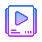 Lista de reprodução de vídeo icon