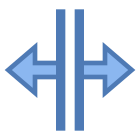 Fractionnement horizontal icon