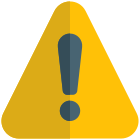 Warning sign in a shopping mall indication icon