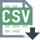 Exporter CSV icon