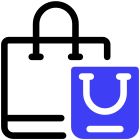 Brand Merchandise paper bag icon