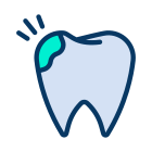 外腔牙科 kiranshastry 线性颜色 kiranshastry icon