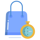 Shopping Bag Timer icon