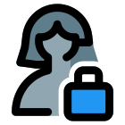Locking the profile of a single user isolated on a white background icon