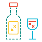 酒和玻璃杯 icon