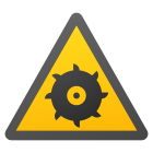 perigo de lâmina rotativa icon