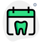 Agenda sketch for a next dentist appointment isolated on a white background icon