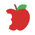 Angebissener Apfel icon