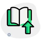 Uploaded an e-book on a portal layout icon