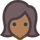 User Female Skin Type 6 icon