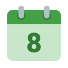 カレンダー-週8 icon
