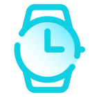 Relojes Vista de frente Filled icon